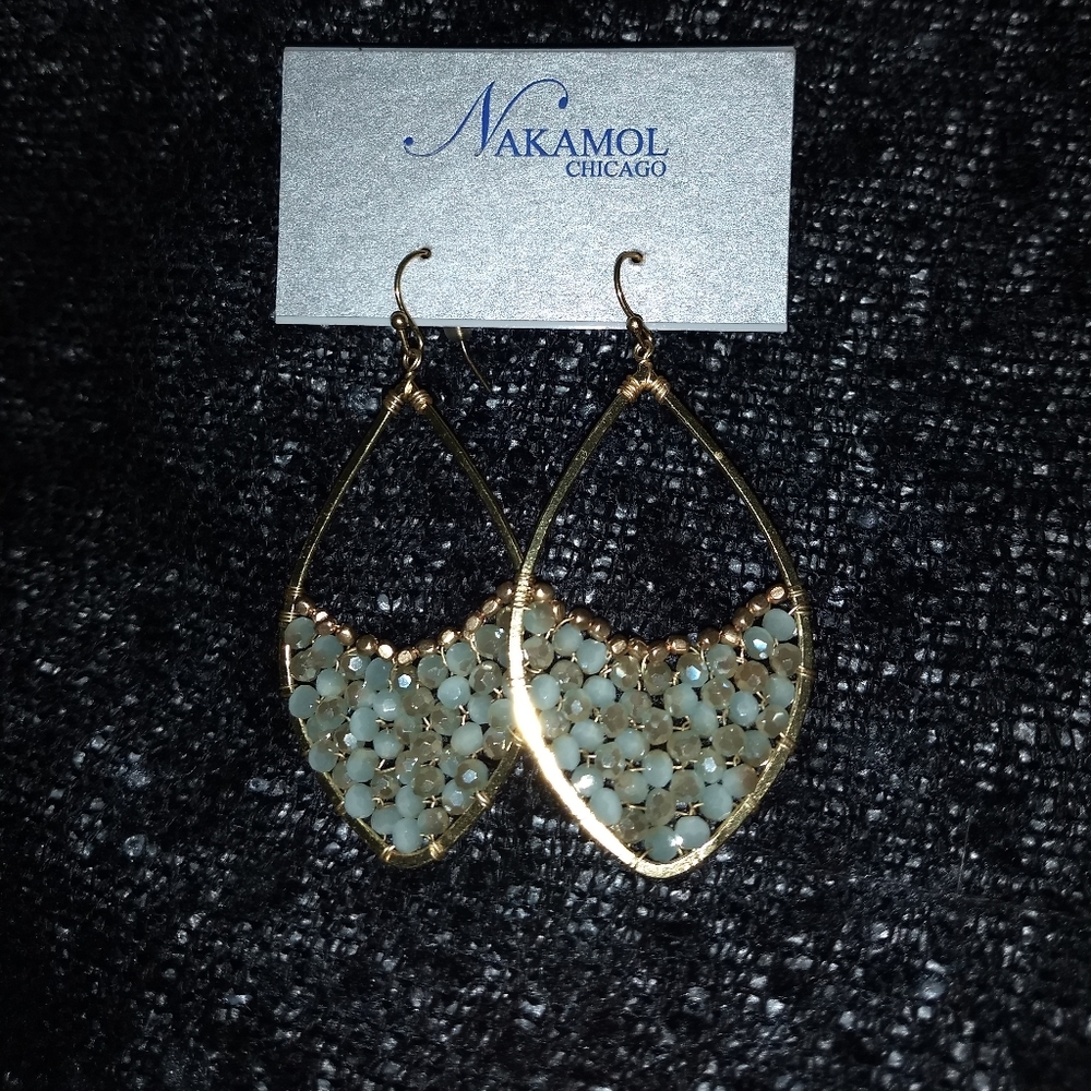 Stunning Gold Nakamol Chicago Earrings